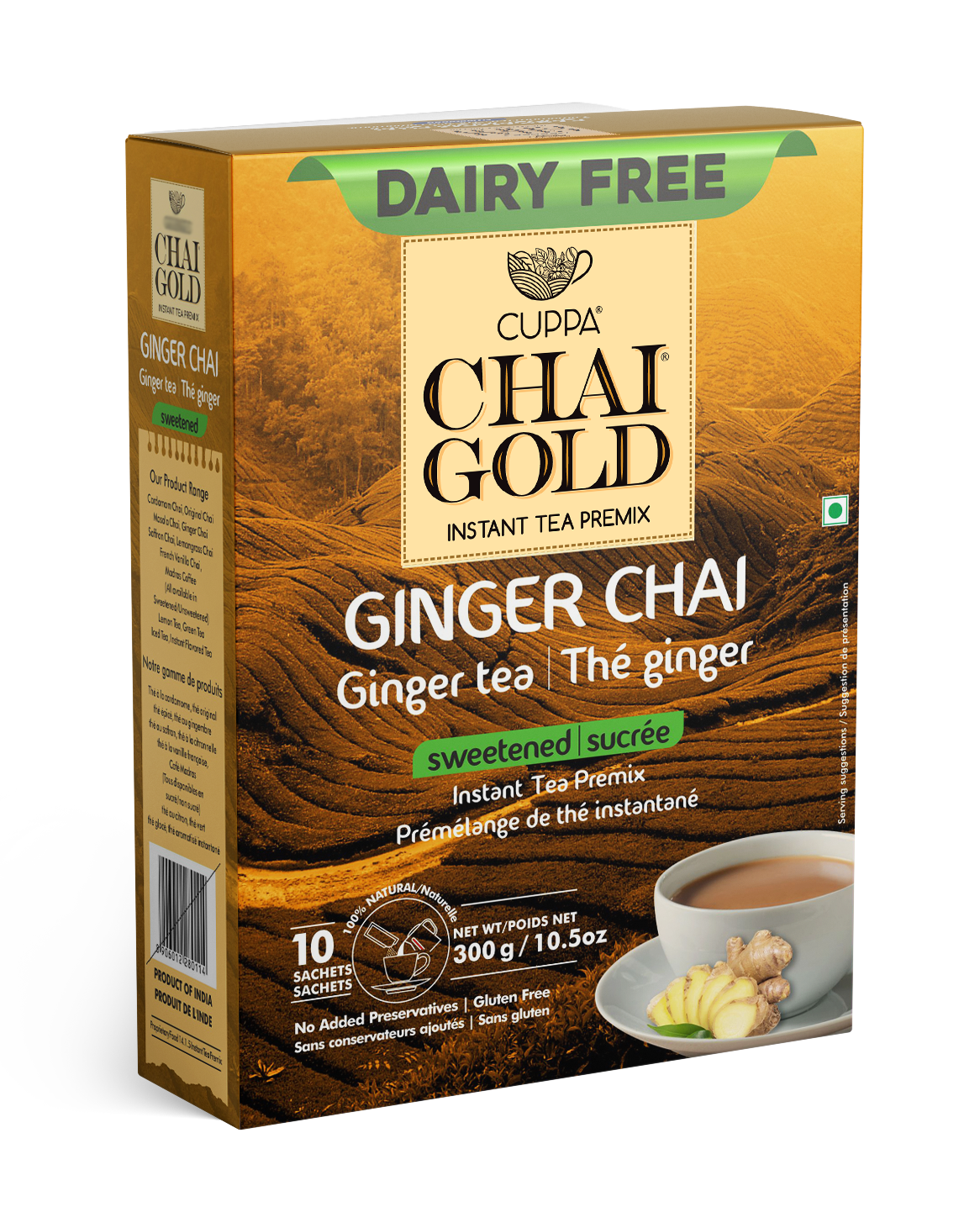 Chai Gold Dairy Free Ginger Sweetened - Chai Gold