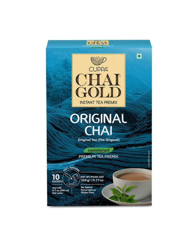 Chai Gold Instant Original Chai Tea Sweetened (10 Count)