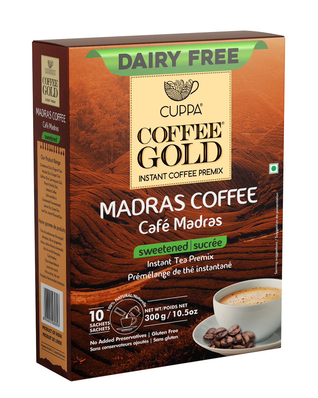 Coffee Gold Dairy Free Madras Coffee Sweeteend - Chai Gold