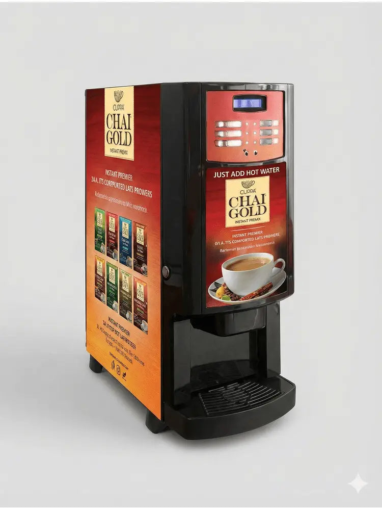 Instant Chai Machine 3 Flavor Cuppa Chai Gold