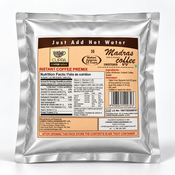 Coffee Gold Instant Coffee Latte Sweetened 500g