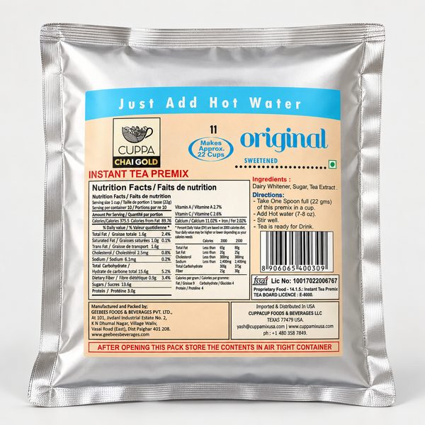 Chai Gold Original Chai Sweetened 500g