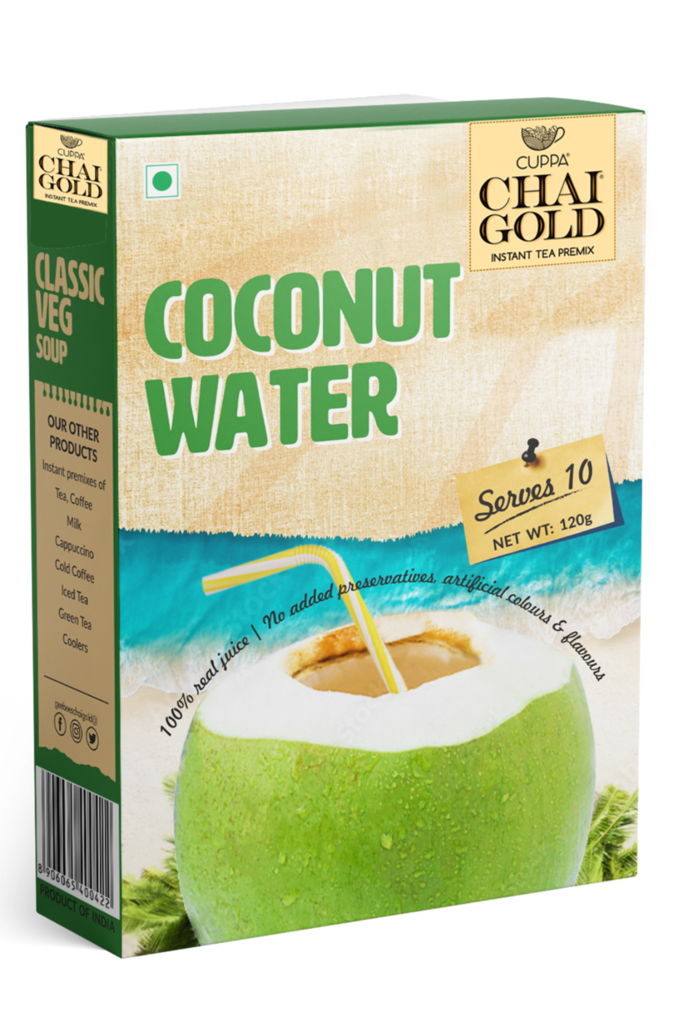 Chai Gold Instant Coconut Water - Chai Gold