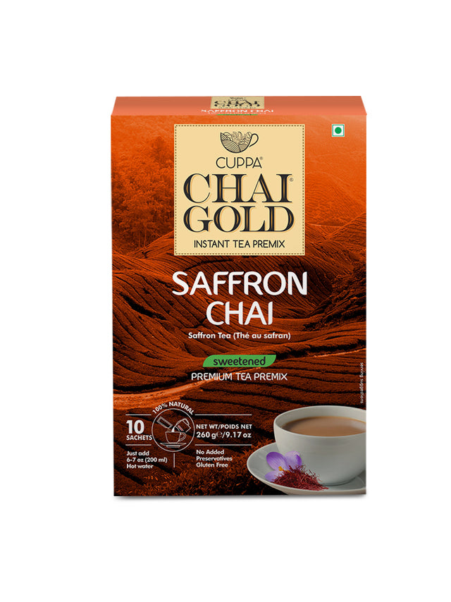 Cuppa Chai Gold Saffron Chai box